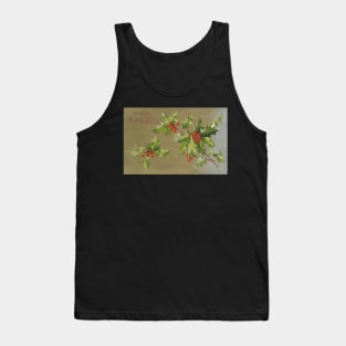 An Old Fashioned Christmas Wish - Vintage Postcard Tank Top